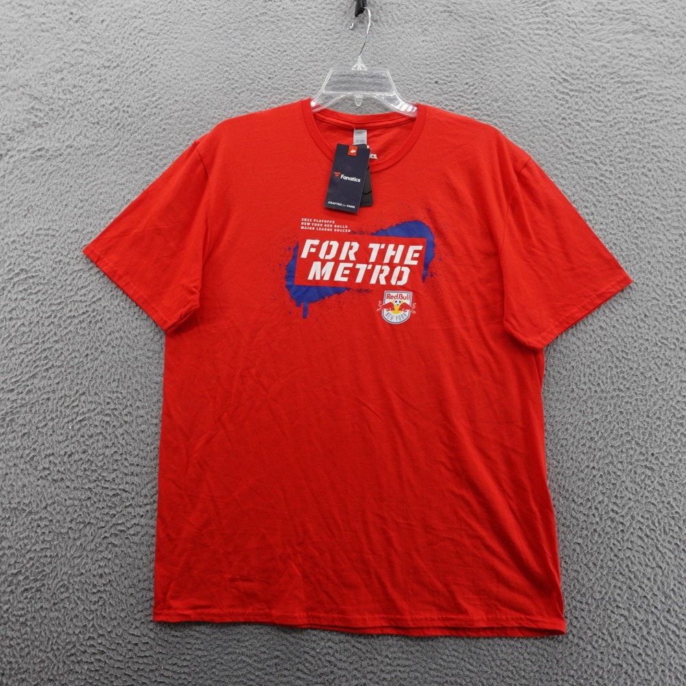 Fanatics MLS New‎ York Red Bulls For The Metro Red TShirt Mens XL NWT